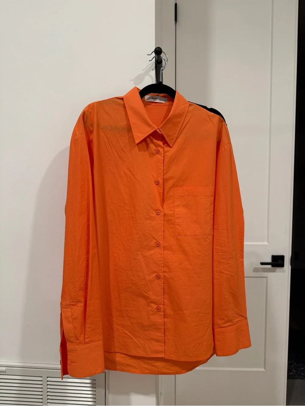 The Frankie Shop Lui Tangerine Shirt Boxer Shorts Set Orange L